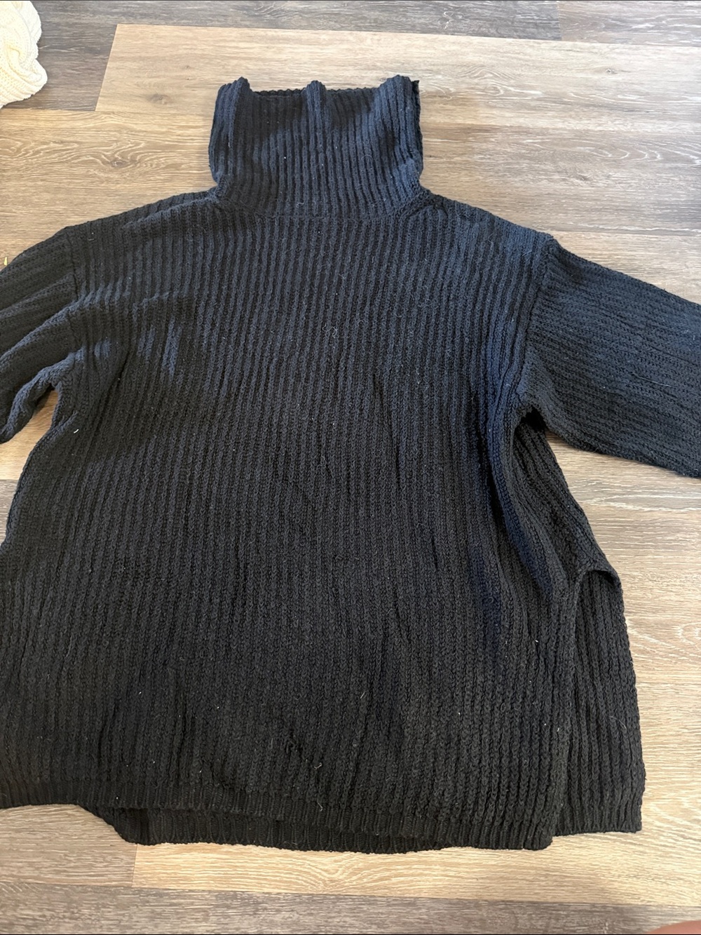 Urban Outfitters Black Ribbed Turtleneck Sweater
